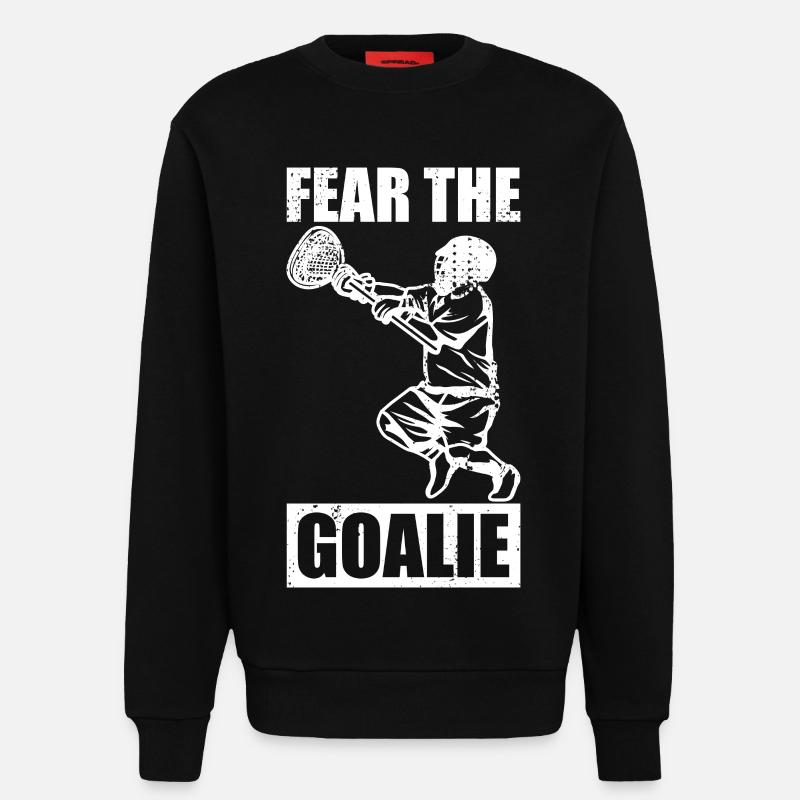 Lacrosse Torhüter - Sweatshirt - made by SPREAD  - SOLID BLACK