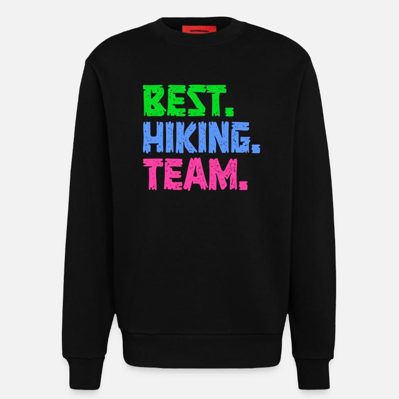 Wanderung Statement Wandern Wanderer Klettern - Sweatshirt - made by SPREAD  - SOLID BLACK