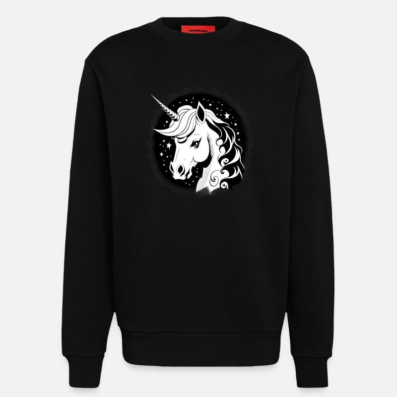 Goth Einhorn - Sweatshirt - made by SPREAD  - SOLID BLACK