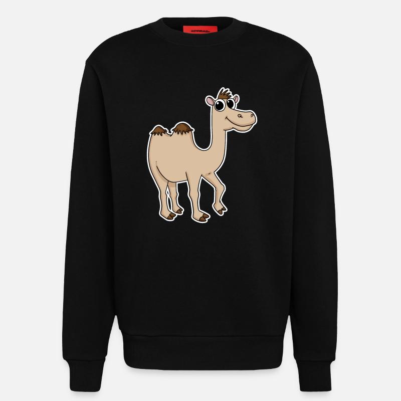 Camel - Sweatshirt - made by SPREAD  - SOLID BLACK