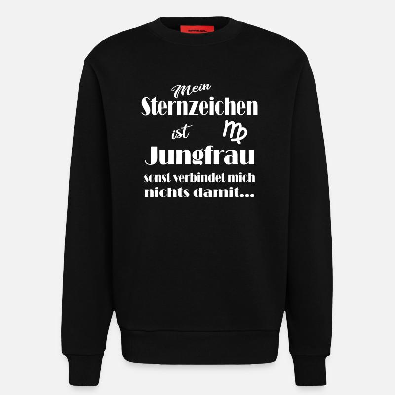 Sternzeichen Jungfrau - Sweatshirt - made by SPREAD  - SOLID BLACK