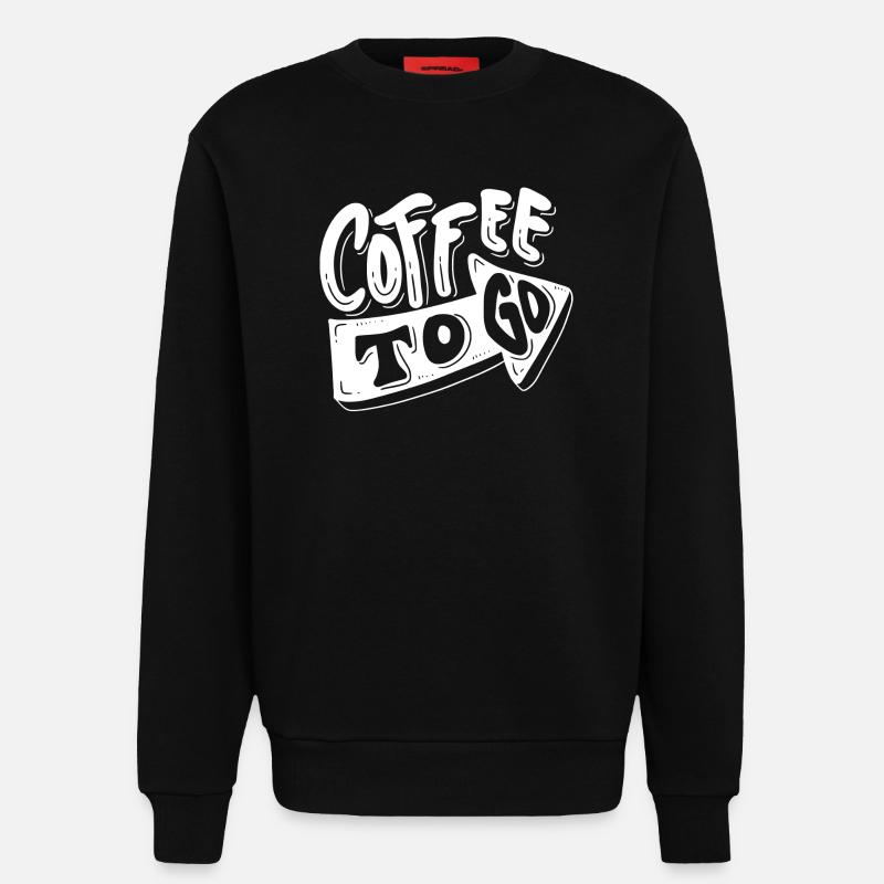 Kaffee, Ich mag Kaffee, Kaffeepause - Sweatshirt - made by SPREAD  - SOLID BLACK