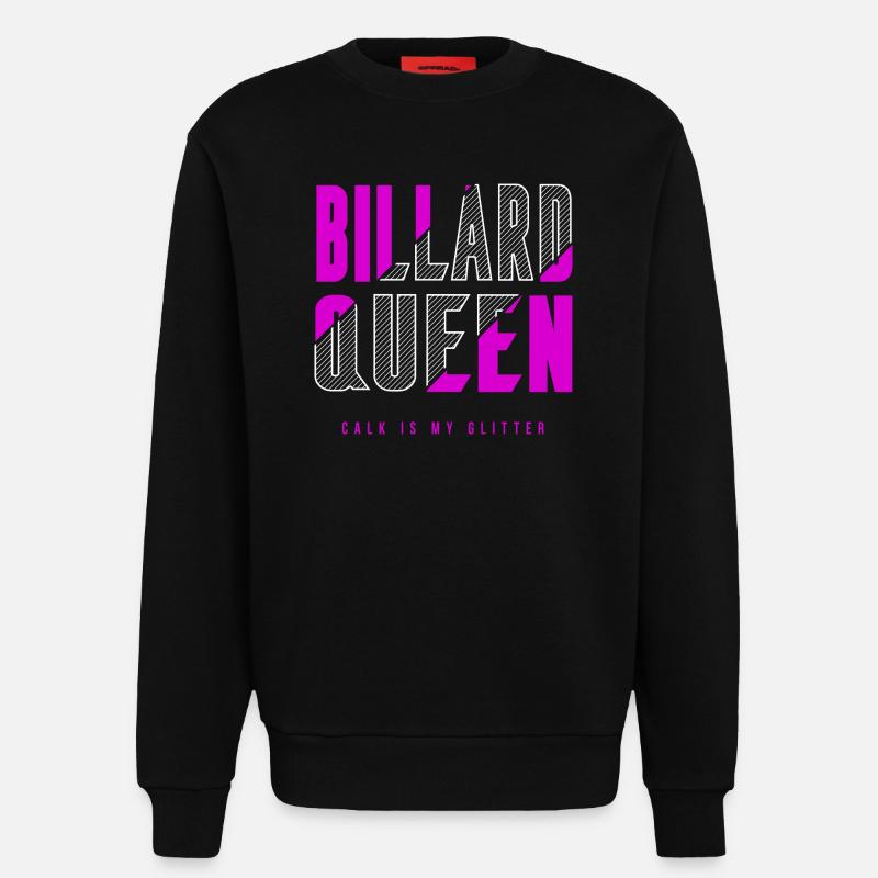 Billard Königin - Sweatshirt - made by SPREAD  - SOLID BLACK