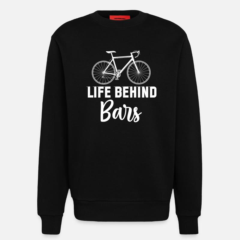 Das Leben hinter Gittern - Sweatshirt - made by SPREAD  - SOLID BLACK