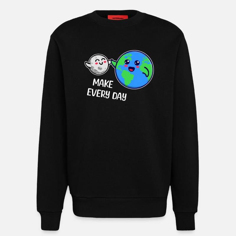 Mutter Erde Statement Umweltfreundlich Umwelt - Sweatshirt - made by SPREAD  - SOLID BLACK