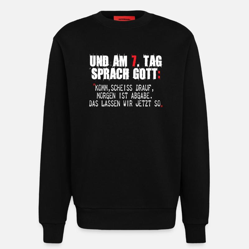 Graffiti-Style Protestgestaltung mit Zitaten - Sweatshirt - made by SPREAD  - SOLID BLACK