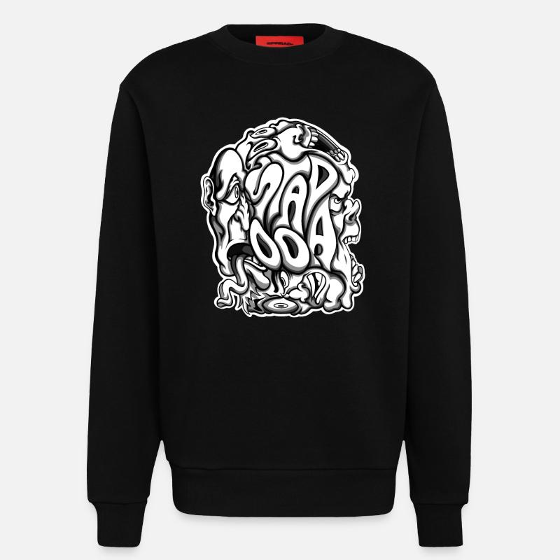 Stapooa2 - Sweat bio décontracté fabriqué en UE - SOLID BLACK