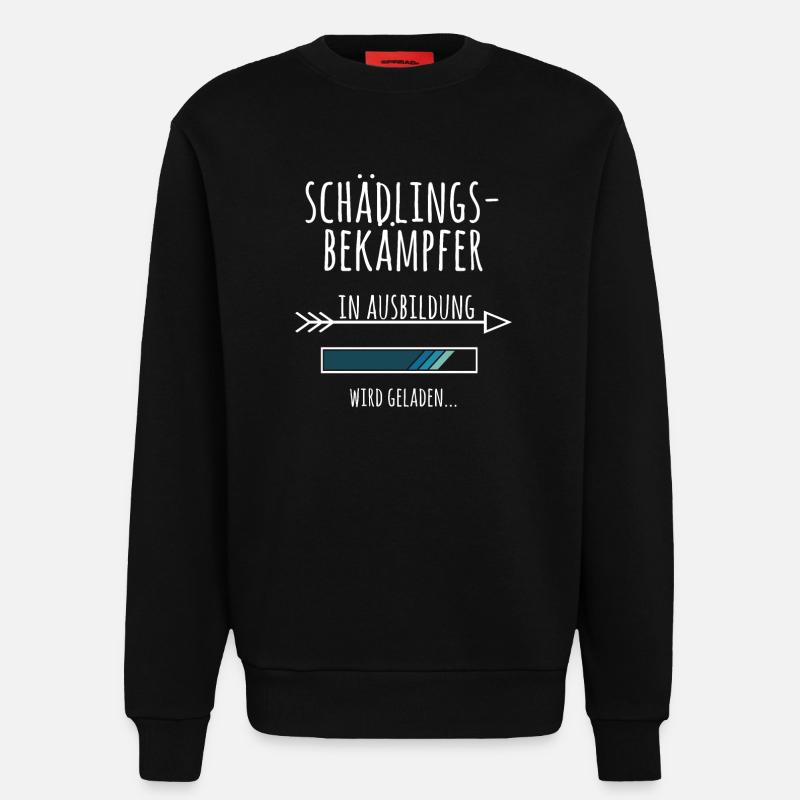 Schädlingsbekämpfer Ausbildung Geschenk Schädlinge - Sweatshirt - made by SPREAD  - SOLID BLACK