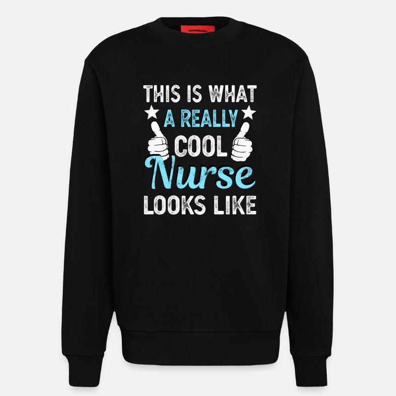 Krankenschwester - Sweatshirt - made by SPREAD  - SOLID BLACK