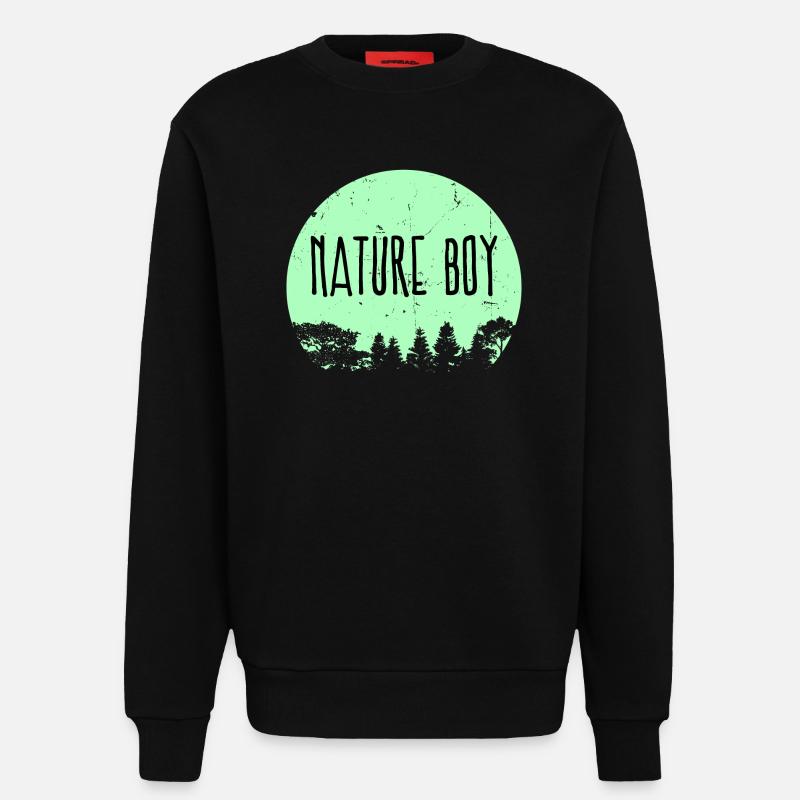 Campingplatz Natur Statement Wanderer Camping - Sweatshirt - made by SPREAD  - SOLID BLACK