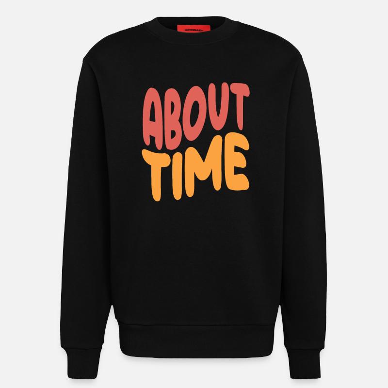 Ausdrucksstarkes Statement über die Zeit - Sweatshirt - made by SPREAD  - SOLID BLACK