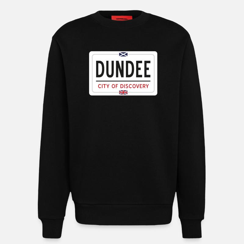 Dundee Ortsschild - Sweatshirt - made by SPREAD  - SOLID BLACK