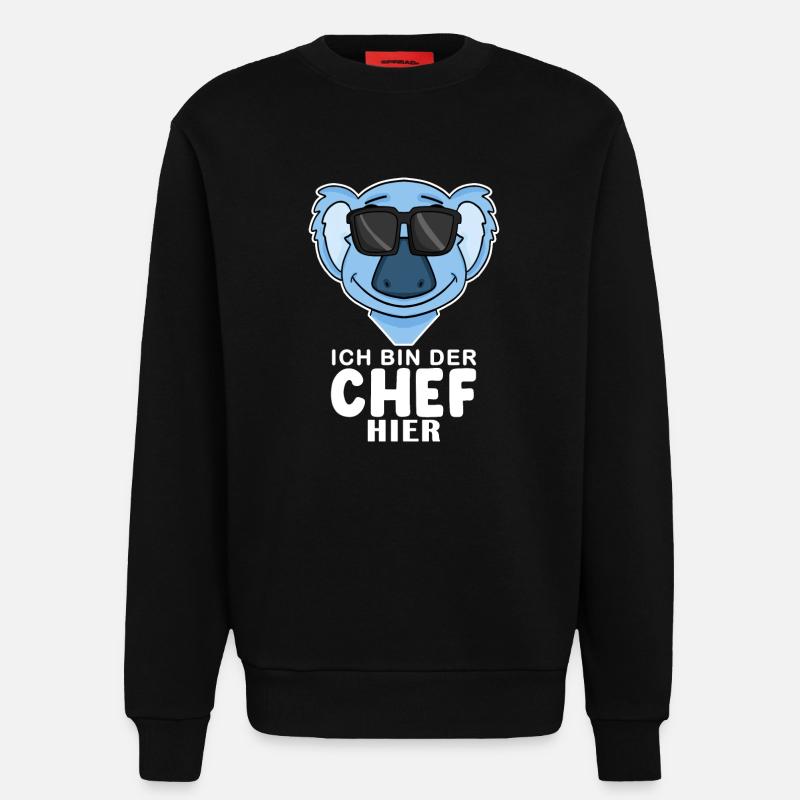 Koala - Sweatshirt - made by SPREAD  - SOLID BLACK
