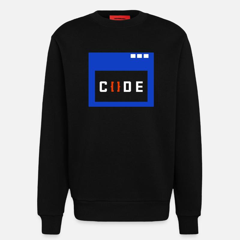 Coder Geld Verdienen Angestellter Arbeit Erfolg - Sweatshirt - made by SPREAD  - SOLID BLACK