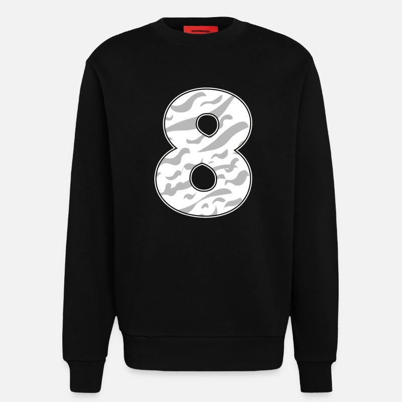 8 - Sweatshirt - made by SPREAD  - SOLID BLACK