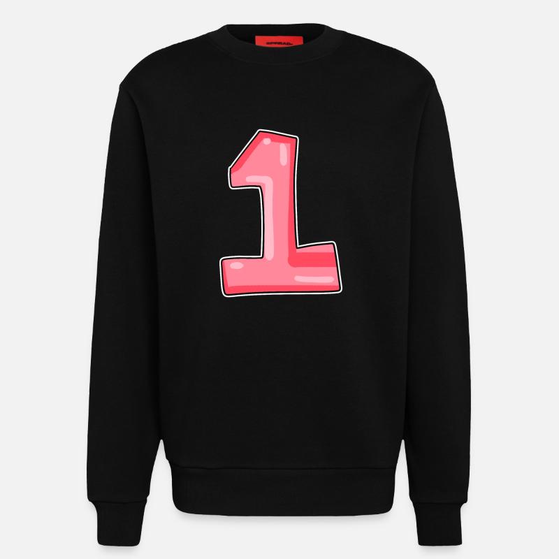 1 - Sweatshirt - made by SPREAD  - SOLID BLACK