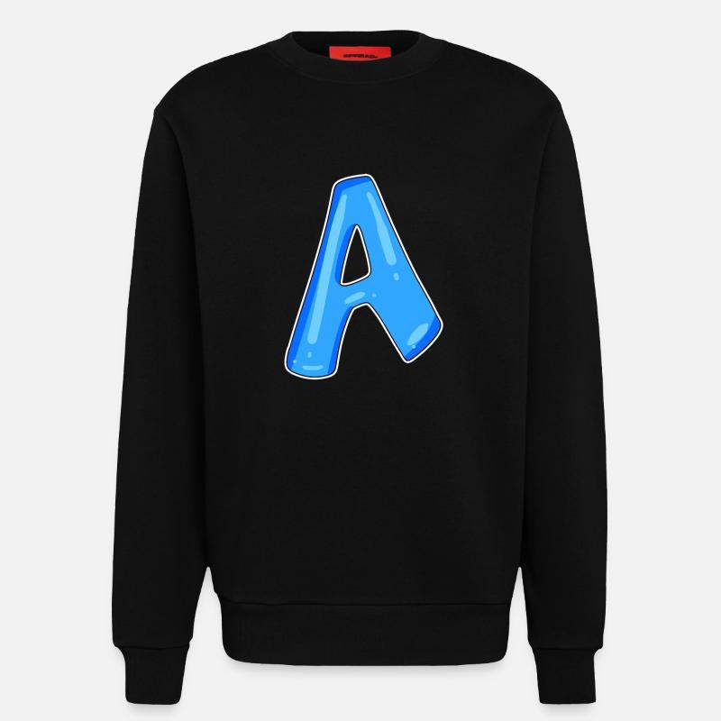 point A Initial point - Sweatshirt - made by SPREAD  - SOLID BLACK