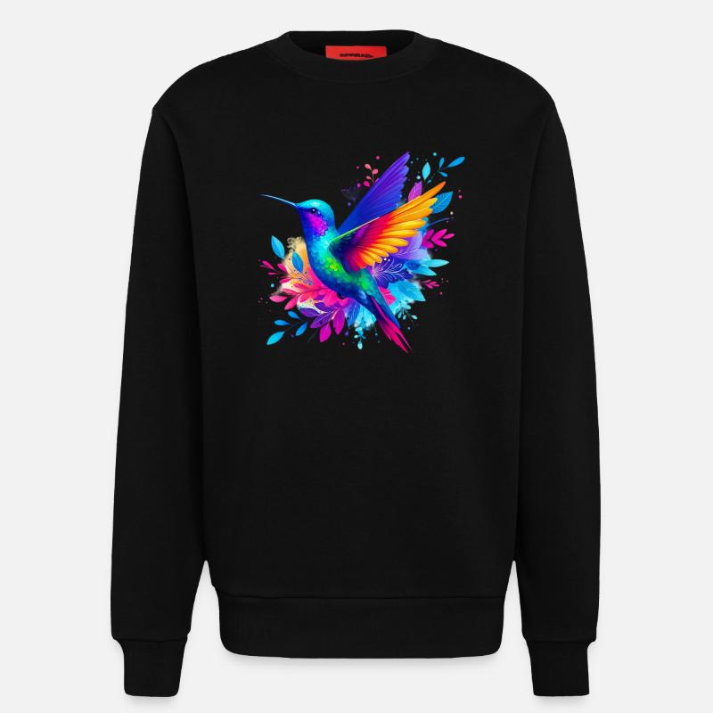 Kolibri - Sweatshirt - made by SPREAD  - SOLID BLACK