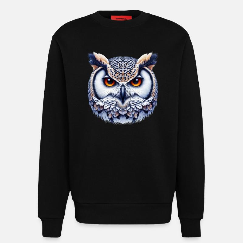 Eule - Sweatshirt - made by SPREAD  - SOLID BLACK