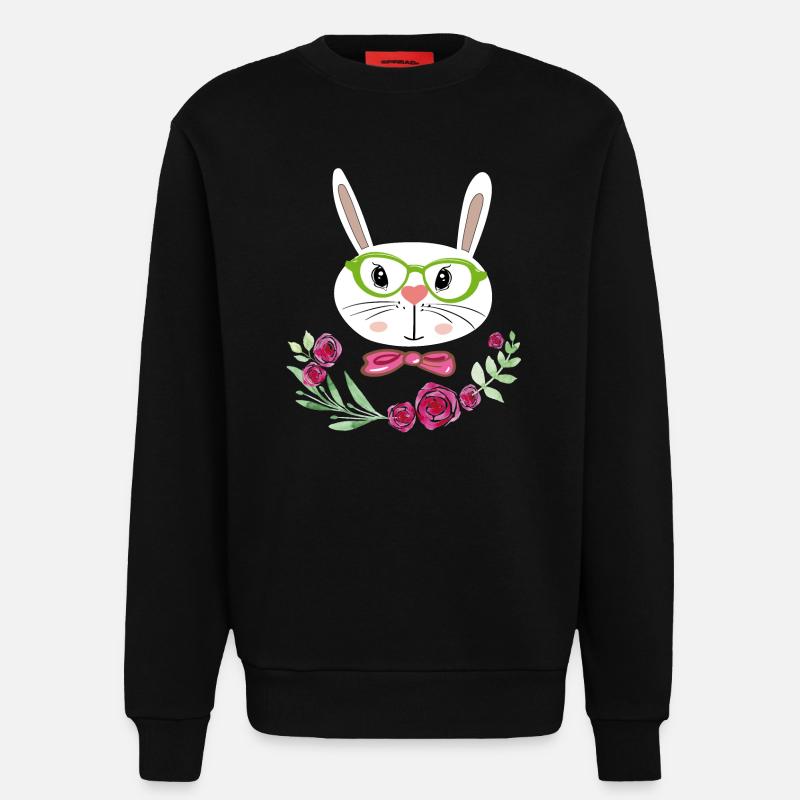 Easter Bunny Easter - Sweatshirt - made by SPREAD  - SOLID BLACK