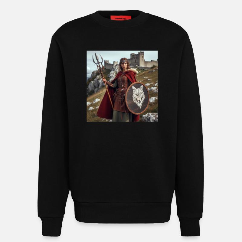 Wikinger-Krieger - Sweatshirt - made by SPREAD  - SOLID BLACK
