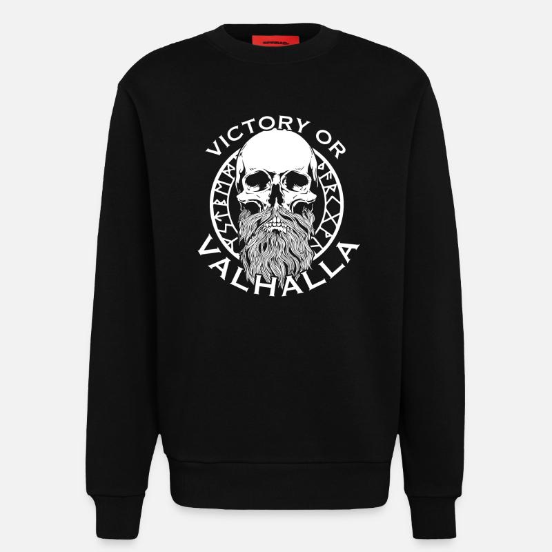 Victoria oder Walhalla - Sweatshirt - made by SPREAD  - SOLID BLACK
