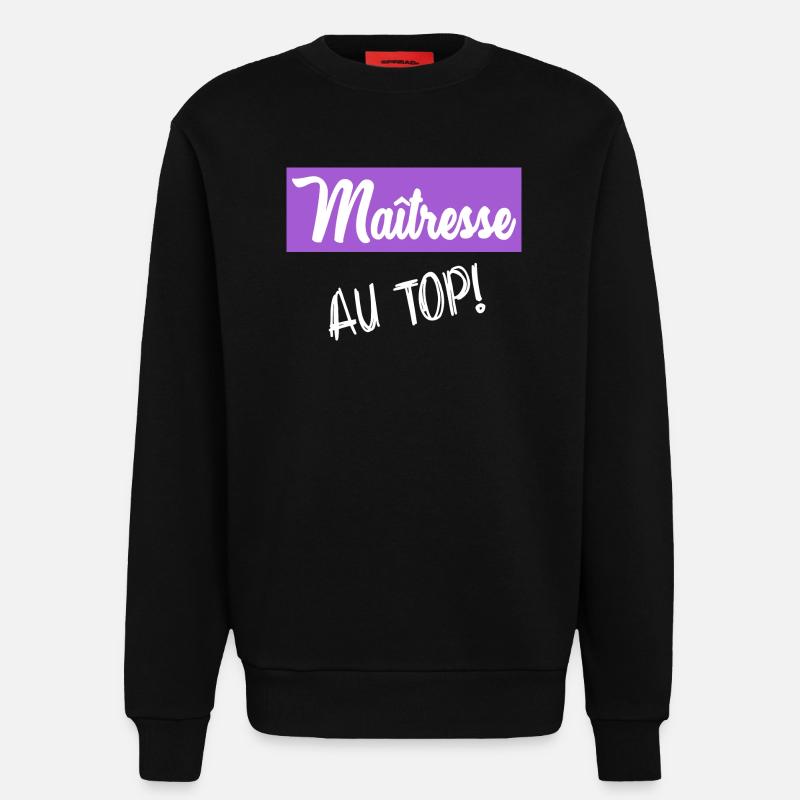 DANKE, HERRIN - Sweatshirt - made by SPREAD - SOLID BLACK