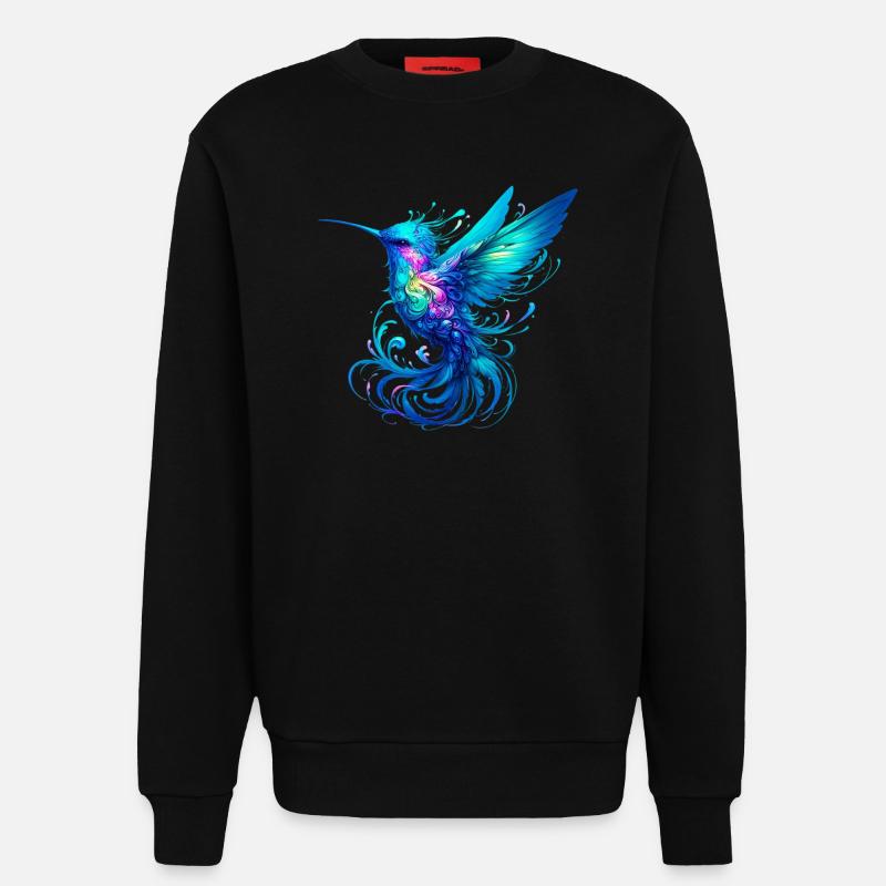 Kolibri - Sweatshirt - made by SPREAD  - SOLID BLACK
