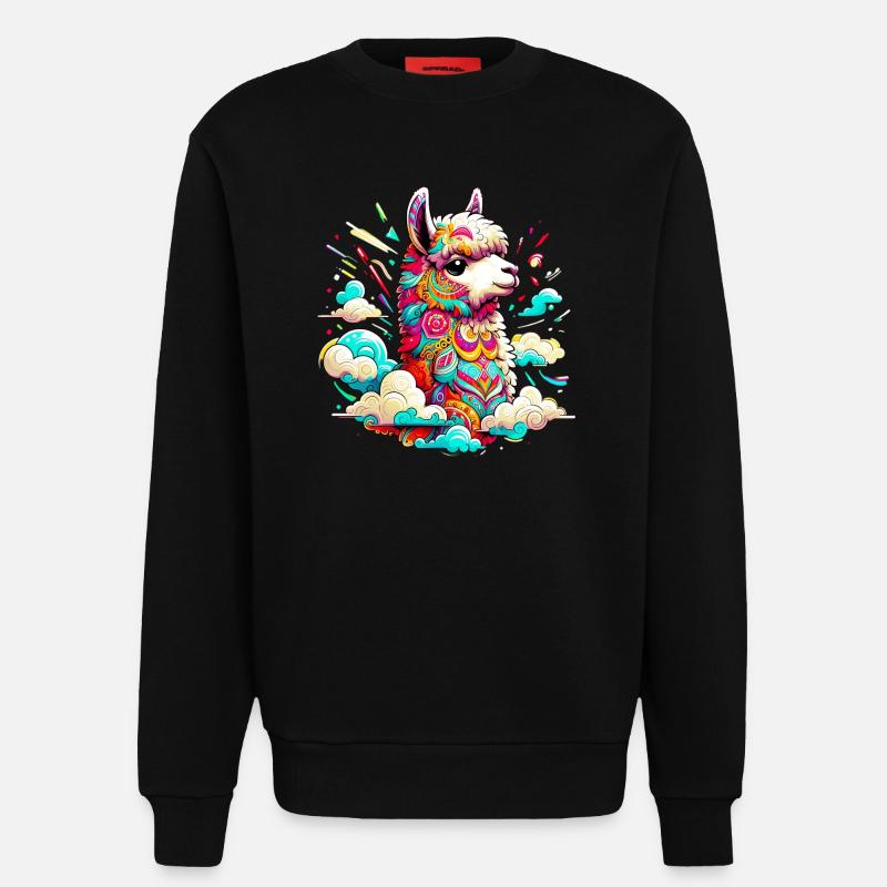 Alpaka - Sweatshirt - made by SPREAD  - SOLID BLACK