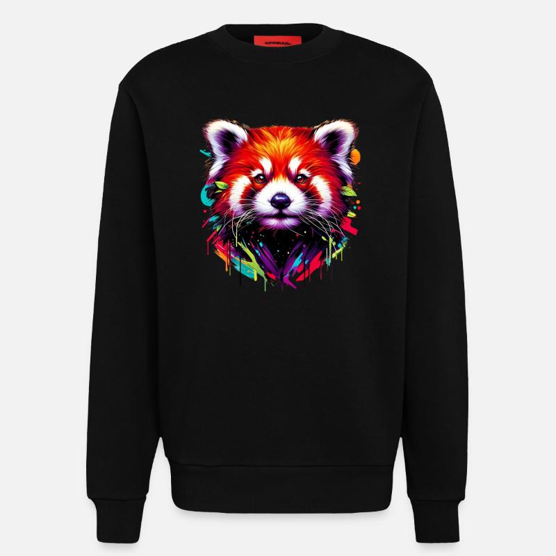 Kleiner Panda - Sweatshirt - made by SPREAD  - SOLID BLACK