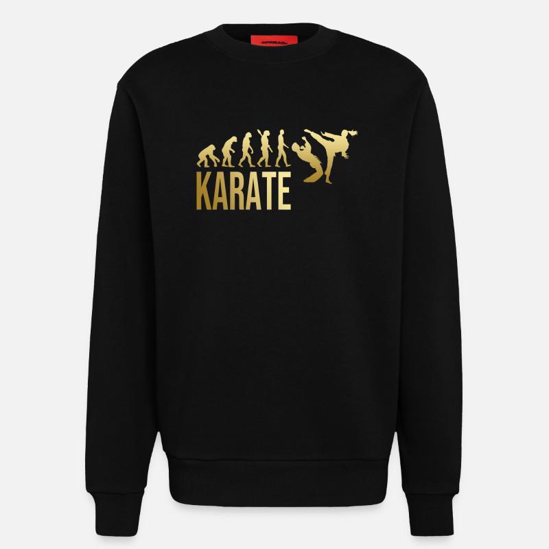 Evolution Karate - Sweatshirt - made by SPREAD  - SOLID BLACK
