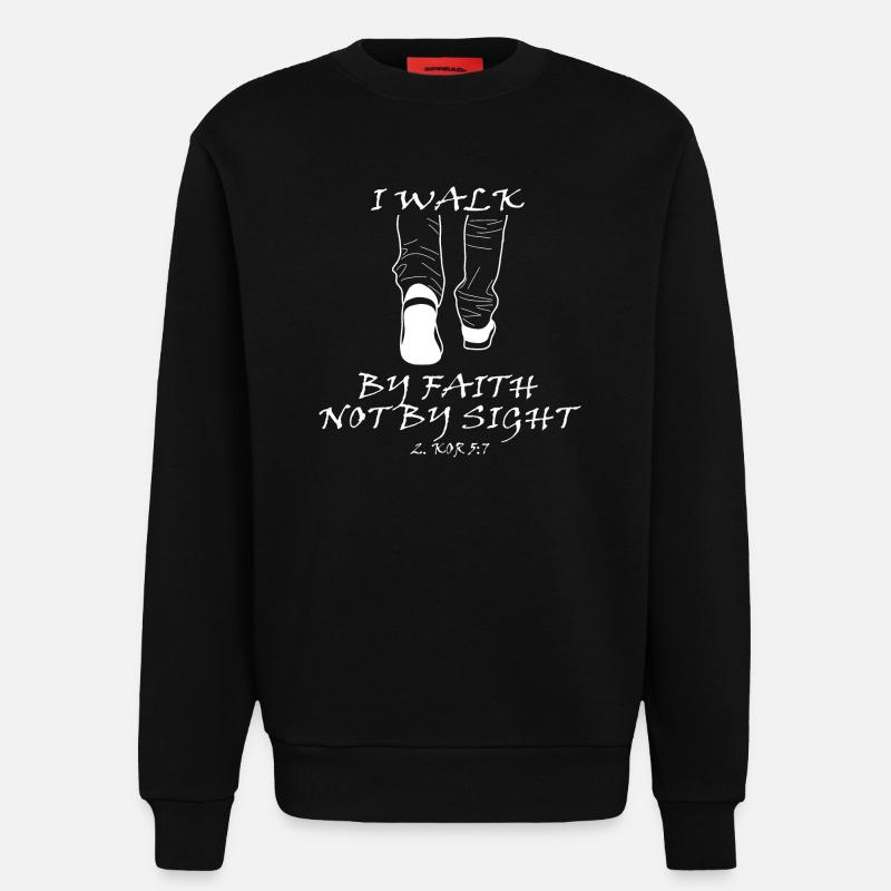 Inspirierende Sneaker Botschaft - Sweatshirt - made by SPREAD  - SOLID BLACK