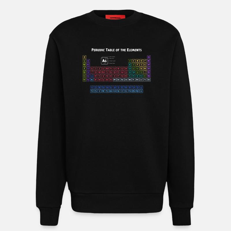 Periodensystem der Elemente - Sweatshirt - made by SPREAD  - SOLID BLACK