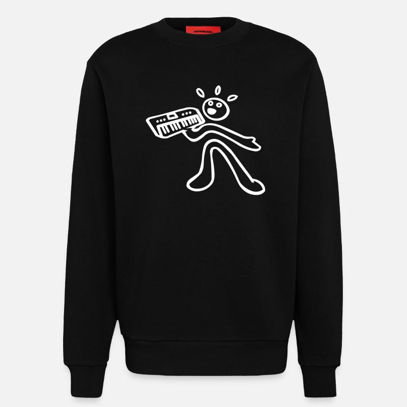 synth player - Sweatshirt - made by SPREAD  - SOLID BLACK