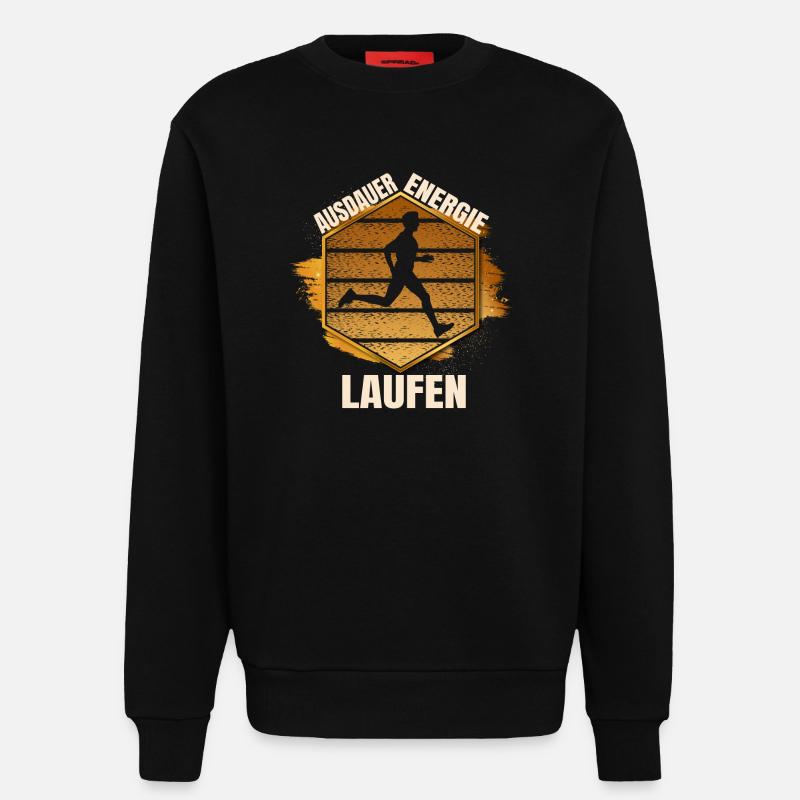 Ausdauer - Energie - Sweatshirt - made by SPREAD  - SOLID BLACK