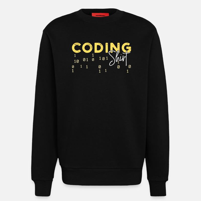 Coden Statement Developer Programmer Scripting - Sweatshirt - made by SPREAD  - SOLID BLACK