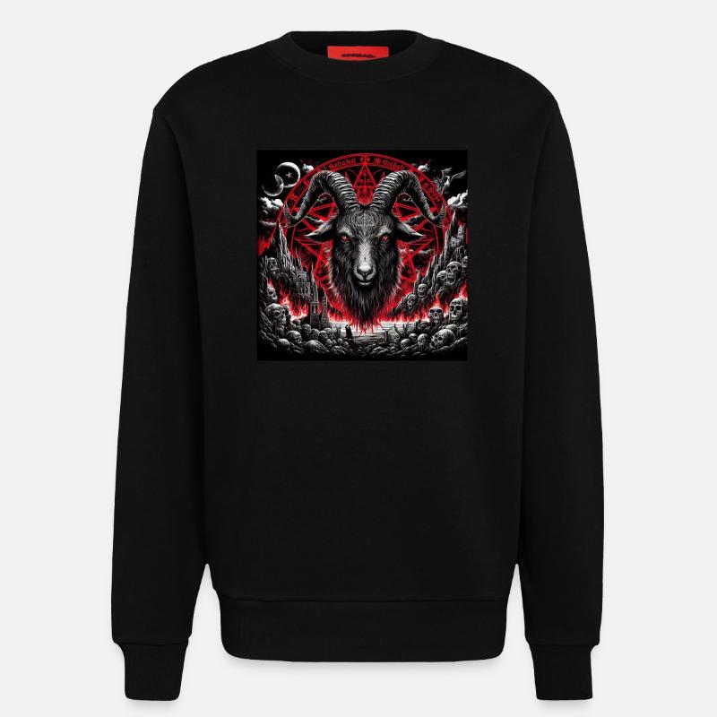 Billy goat - Sweatshirt - made by SPREAD  - SOLID BLACK