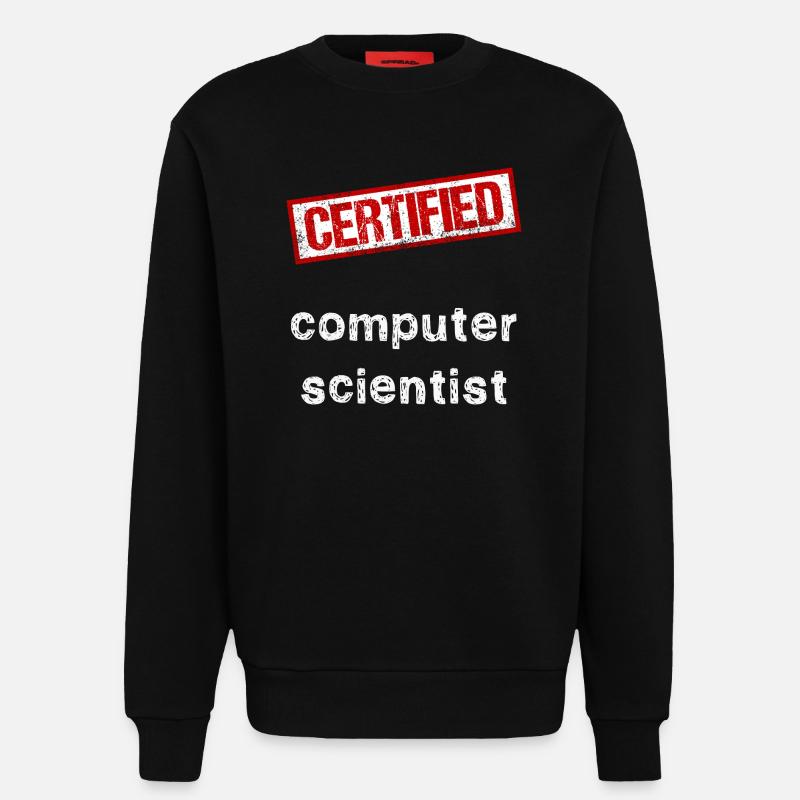 Computer scientist - Sweatshirt - made by SPREAD  - SOLID BLACK