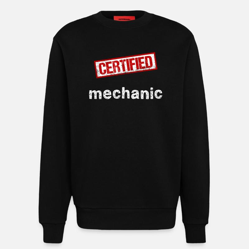 Mechaniker - Sweatshirt - made by SPREAD  - SOLID BLACK