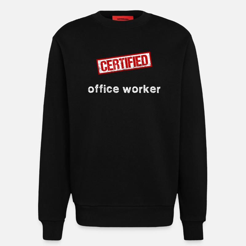 Office Worker - Sweatshirt - made by SPREAD  - SOLID BLACK