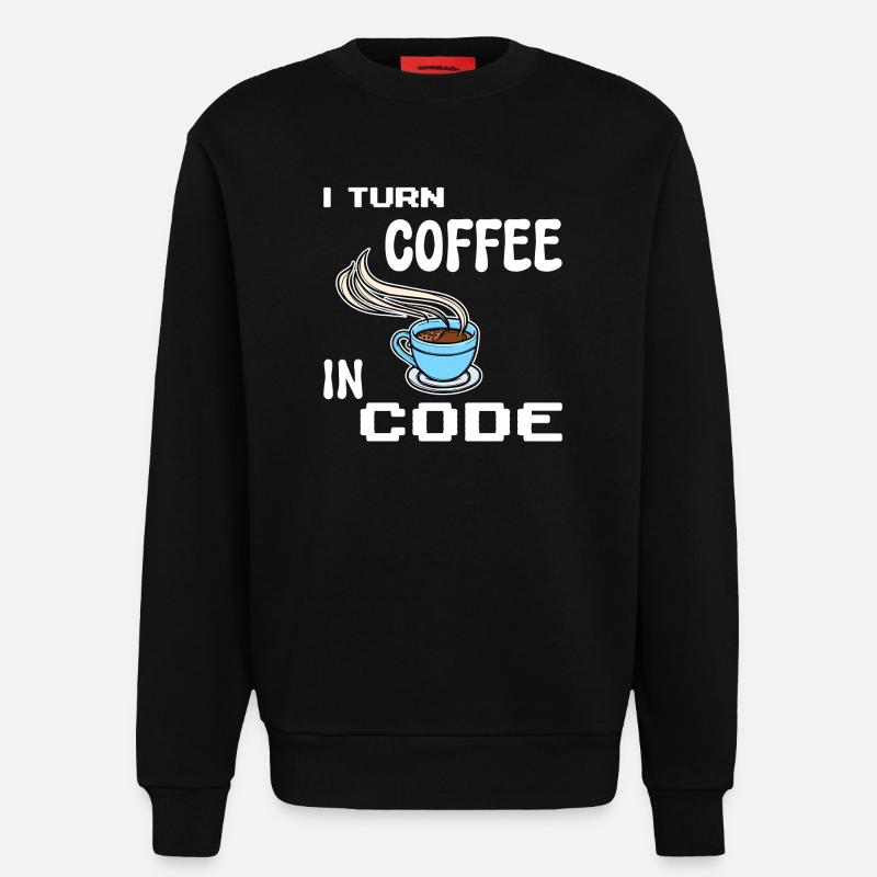 Developer Computerfreak Statement Programmierer - Sweatshirt - made by SPREAD  - SOLID BLACK