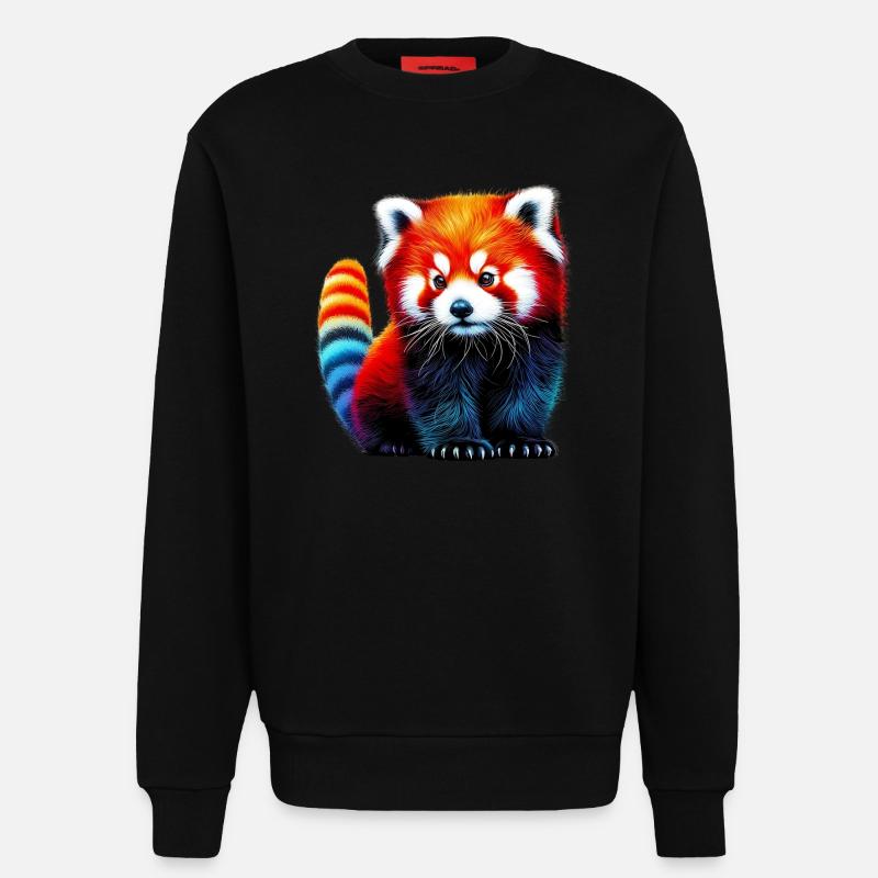 Kleiner Panda - Sweatshirt - made by SPREAD  - SOLID BLACK