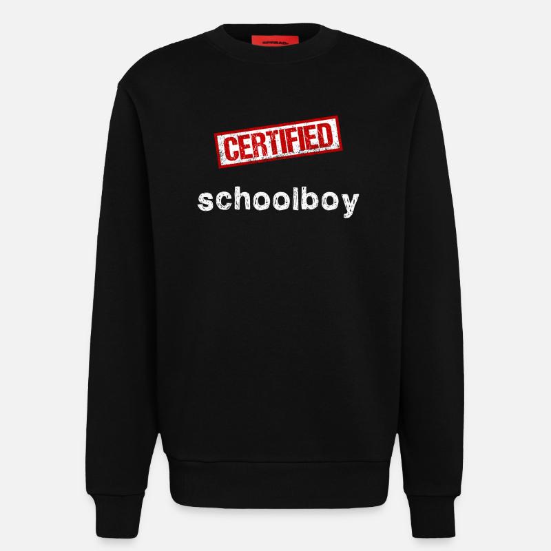 Élève - Sweat bio décontracté fabriqué en UE - SOLID BLACK