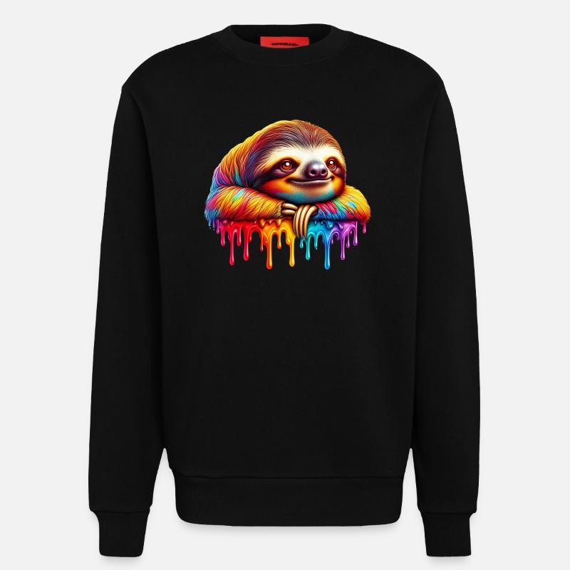 Faultier - Sweatshirt - made by SPREAD  - SOLID BLACK