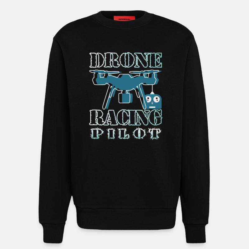 Drohnen Pilot - Sweatshirt - made by SPREAD  - SOLID BLACK