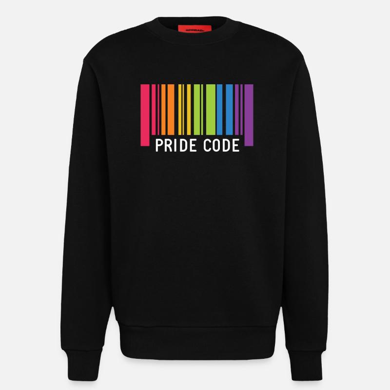 LGBT Pride Monat - Pride Code - Sweatshirt - made by SPREAD - SOLID BLACK