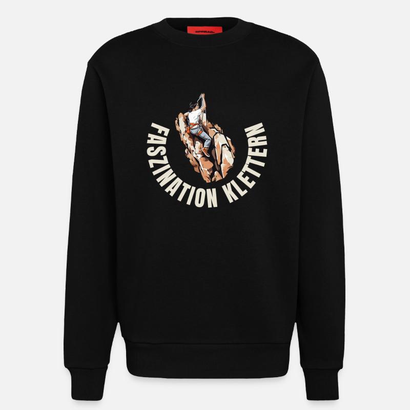 Faszination Klettern - Sweatshirt - made by SPREAD  - SOLID BLACK