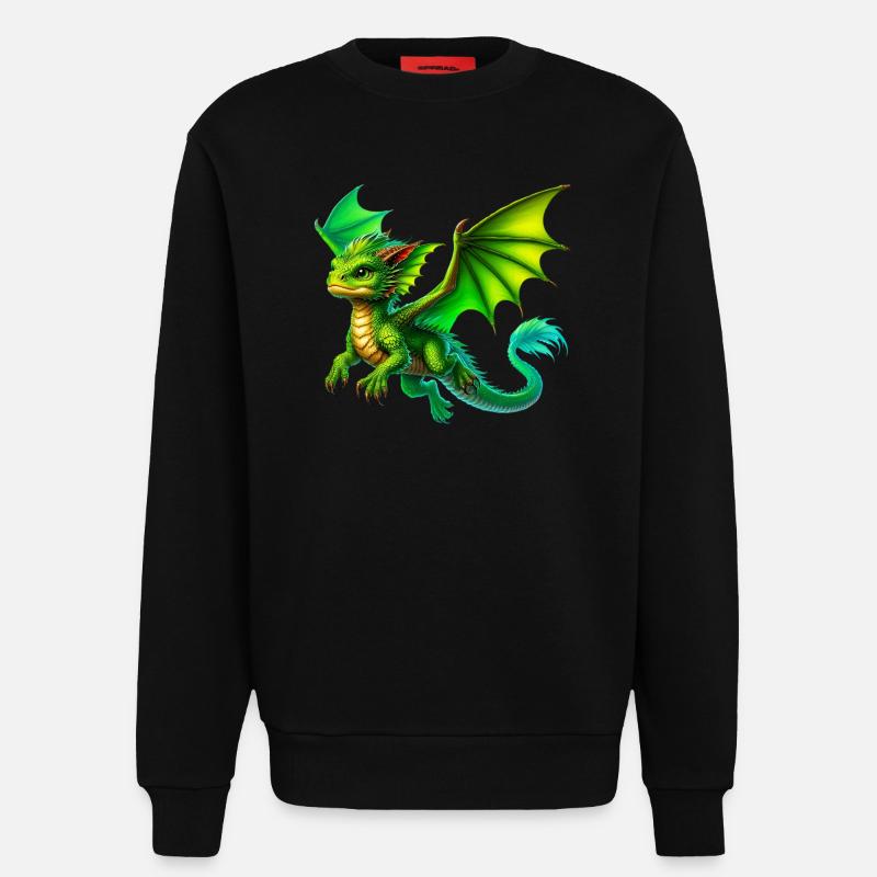 Drache - Sweatshirt - made by SPREAD  - SOLID BLACK