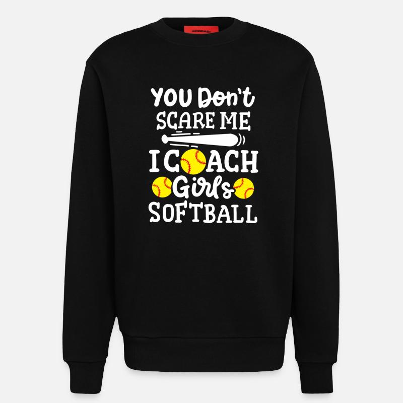 Softball Trainer - Sweatshirt - made by SPREAD  - SOLID BLACK