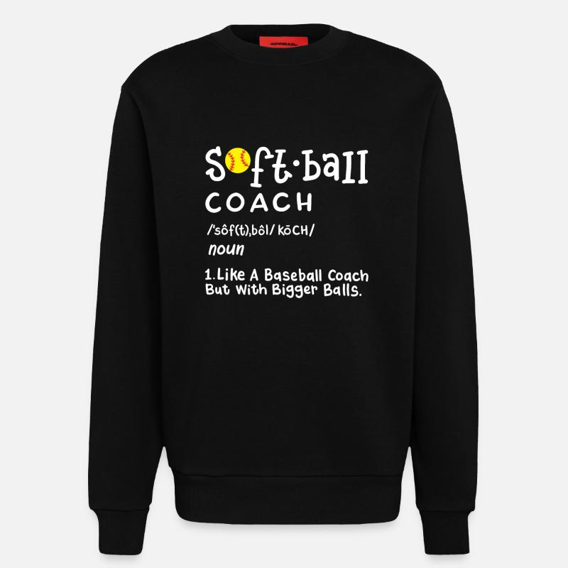 Softball Trainer - Sweatshirt - made by SPREAD - SOLID BLACK